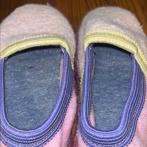 Sparkly Pink and Cream Slippers with Jute Sole - Picture 9 of 12